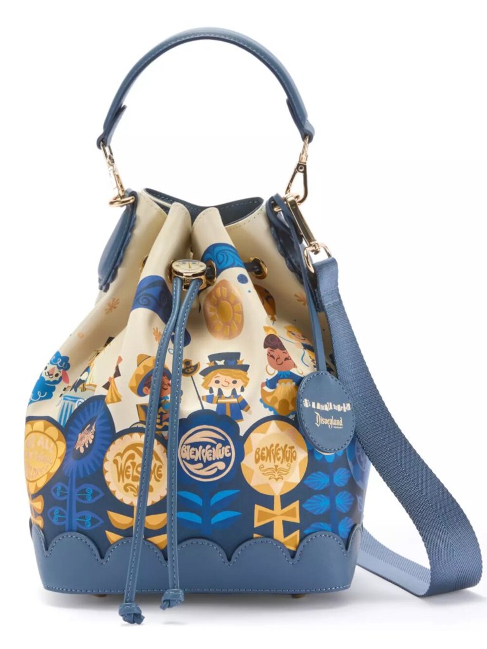 Disney Parks It's A Small World 60th Anniversary Loungefly Bucket Bag New 2026